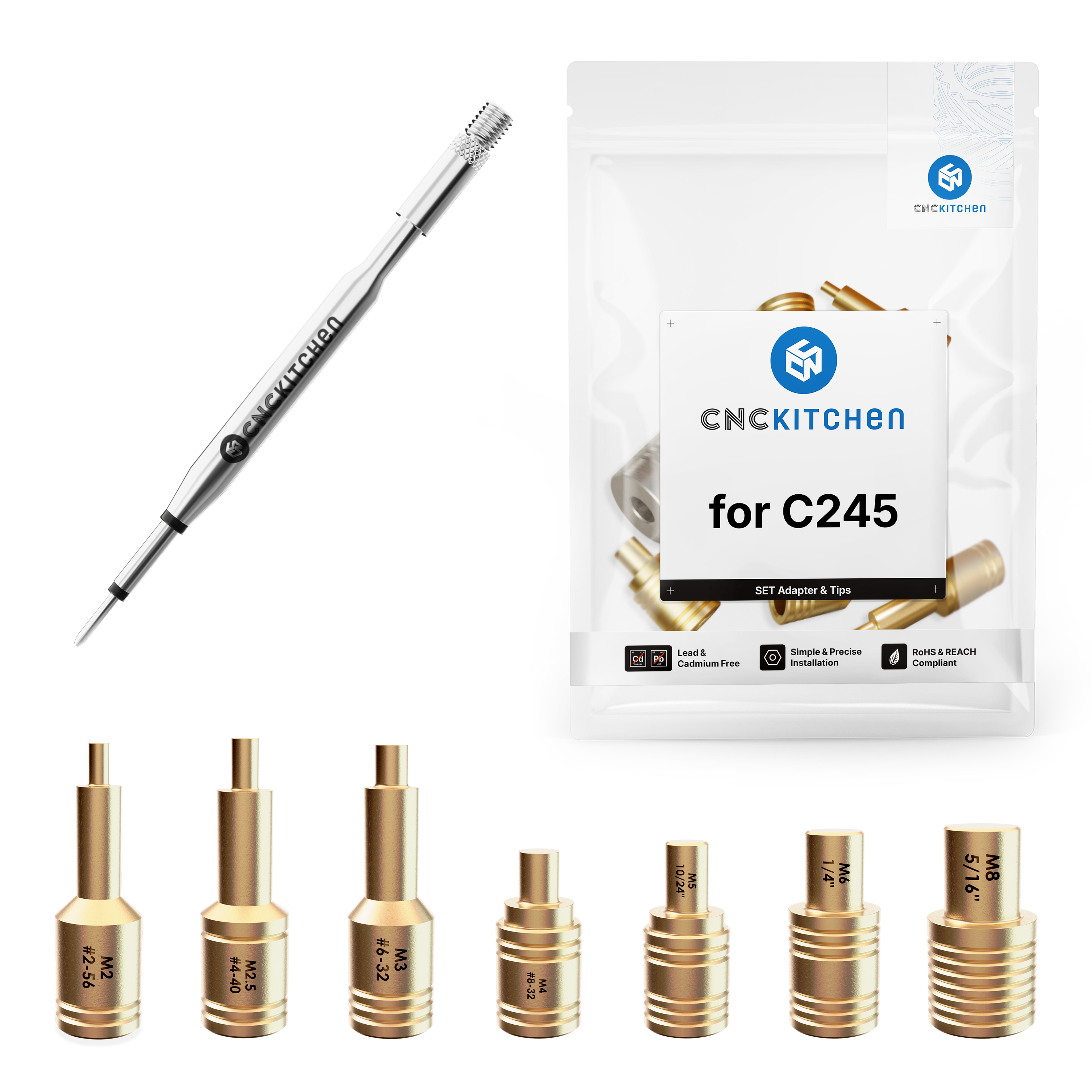 CNC Kitchen Installation Tips SET kompatibel med JBC C245